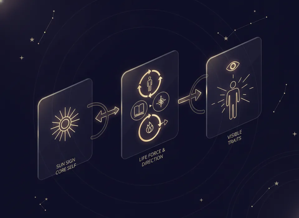太陽星座：核心自我圖解