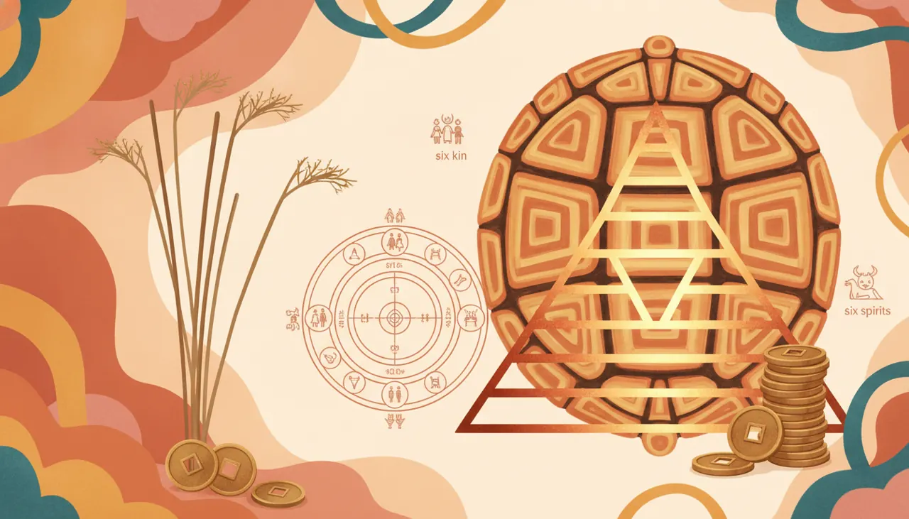 六爻排盤怎麼看：搖卦、世應、六親與六神的順序
